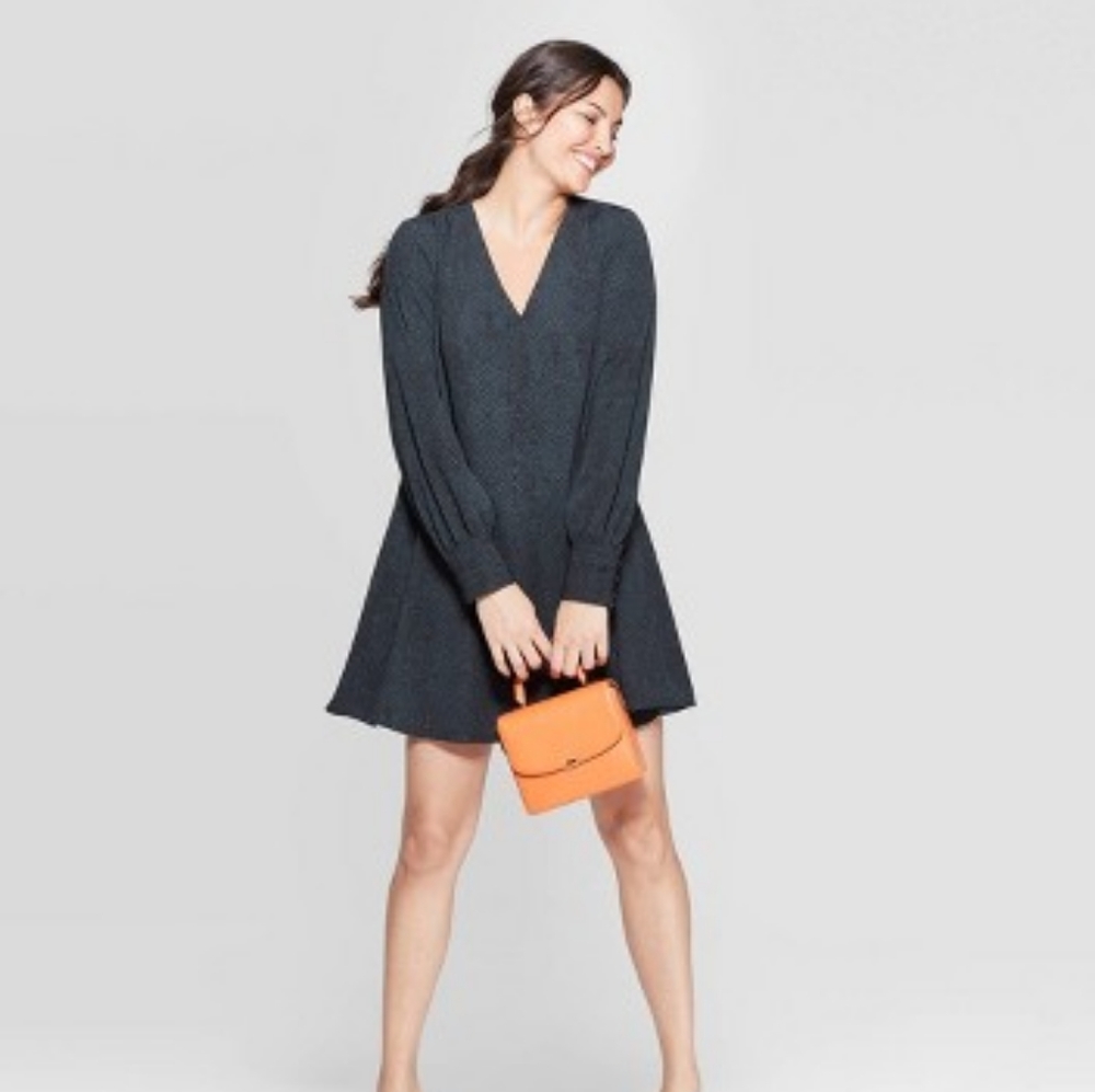 Green Snake Print Shift Dress